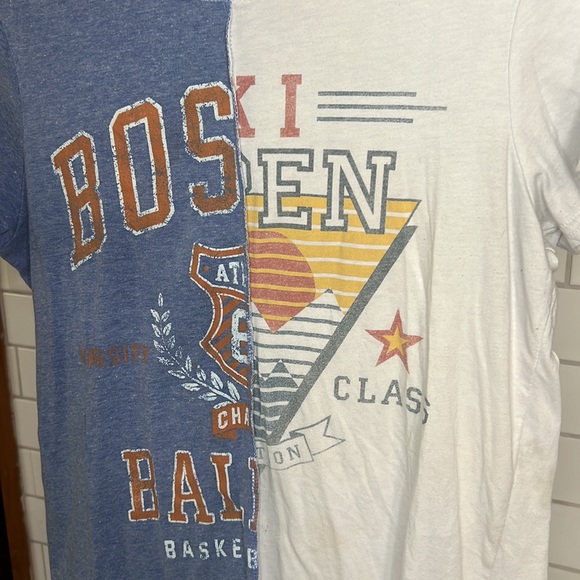 Cut and Paste Designed in California Blue and White Graphic Tee. Sz M. - Picture 3 of 4